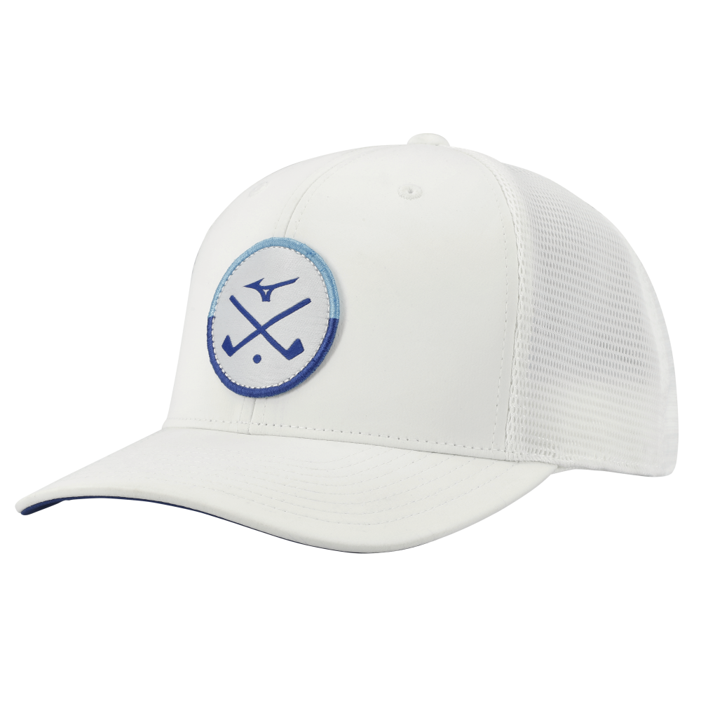 Mizuno Crossed Clubs Meshback - White