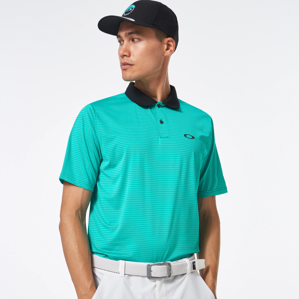 Oakley Divisional Stripe Polo Light Emerald FOA403087-6EZ