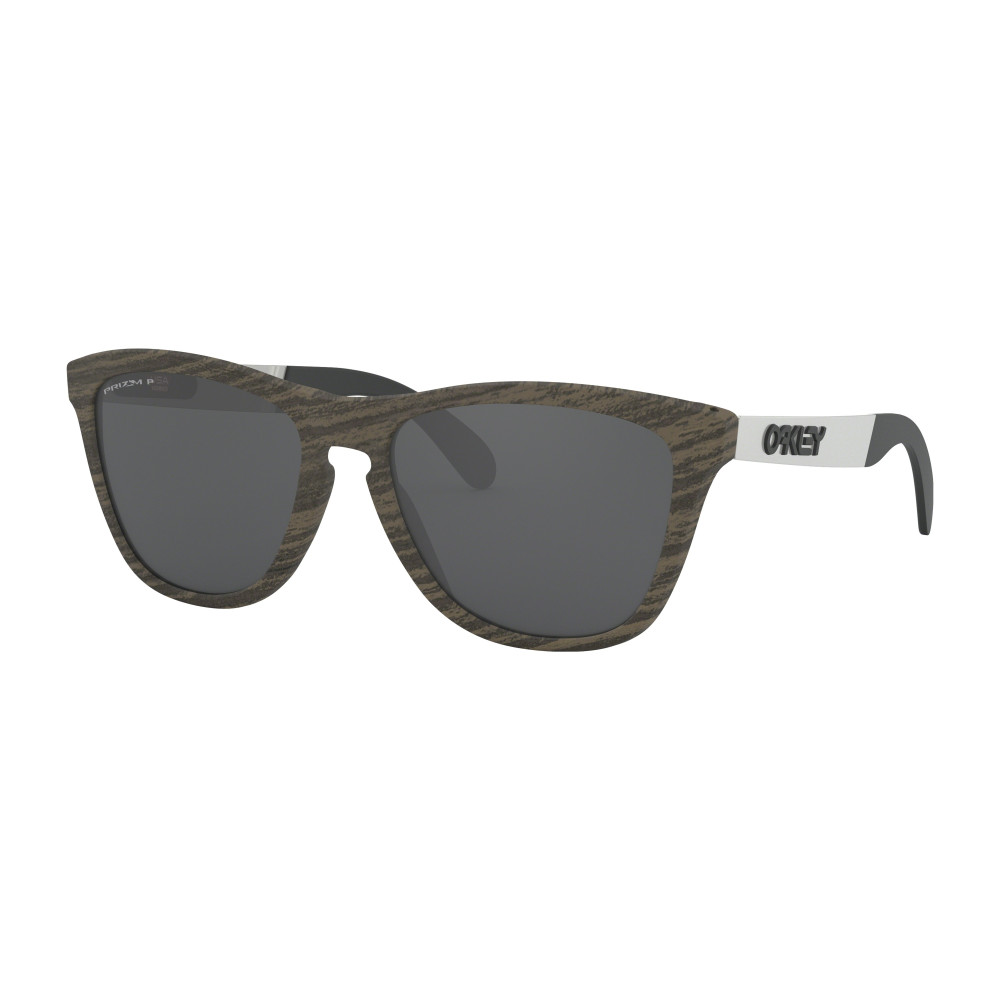 Oakley Frogskins Mix Woodgrain + Prizm Black Polarized - OO9428-0755