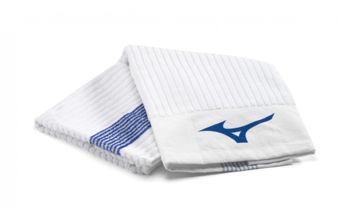 Mizuno Retro Stripe Towel - White