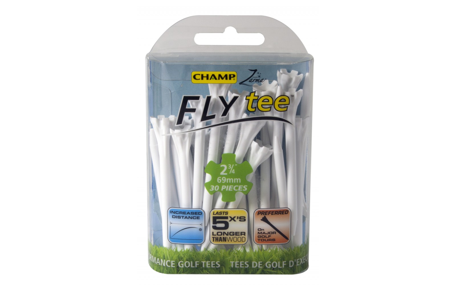  Champ Fly Tees-Wit-69mm
