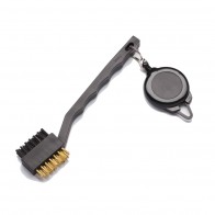 Borstel met zipper - Zwart