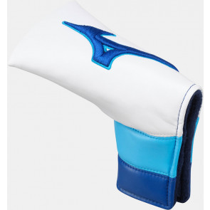 MIZUNO TOUR PUTTER HEADCOVER - WHITE BLUE