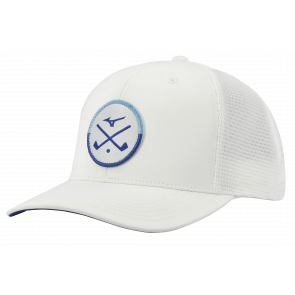 Mizuno Crossed Clubs Meshback - White